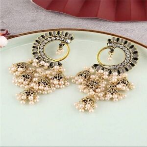 Pearl Jumka earrings